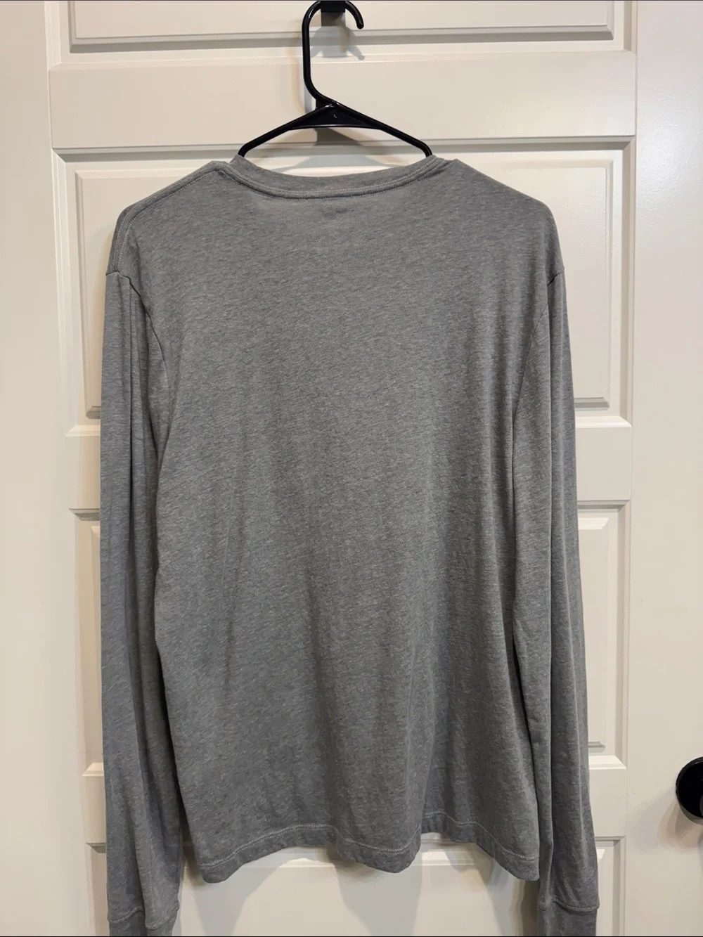 J. Crew Gray Holiday Crew Plaid Lettering Long-Sleeve Tee